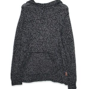 Roots Black and White Cowl Neck Sweater